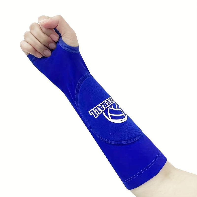 Comprar 1 par de protectores de brazos deportivos, mangas elásticas para  brazos de voleibol con almohadilla de protección y orificio para el pulgar  para mujeres y hombres