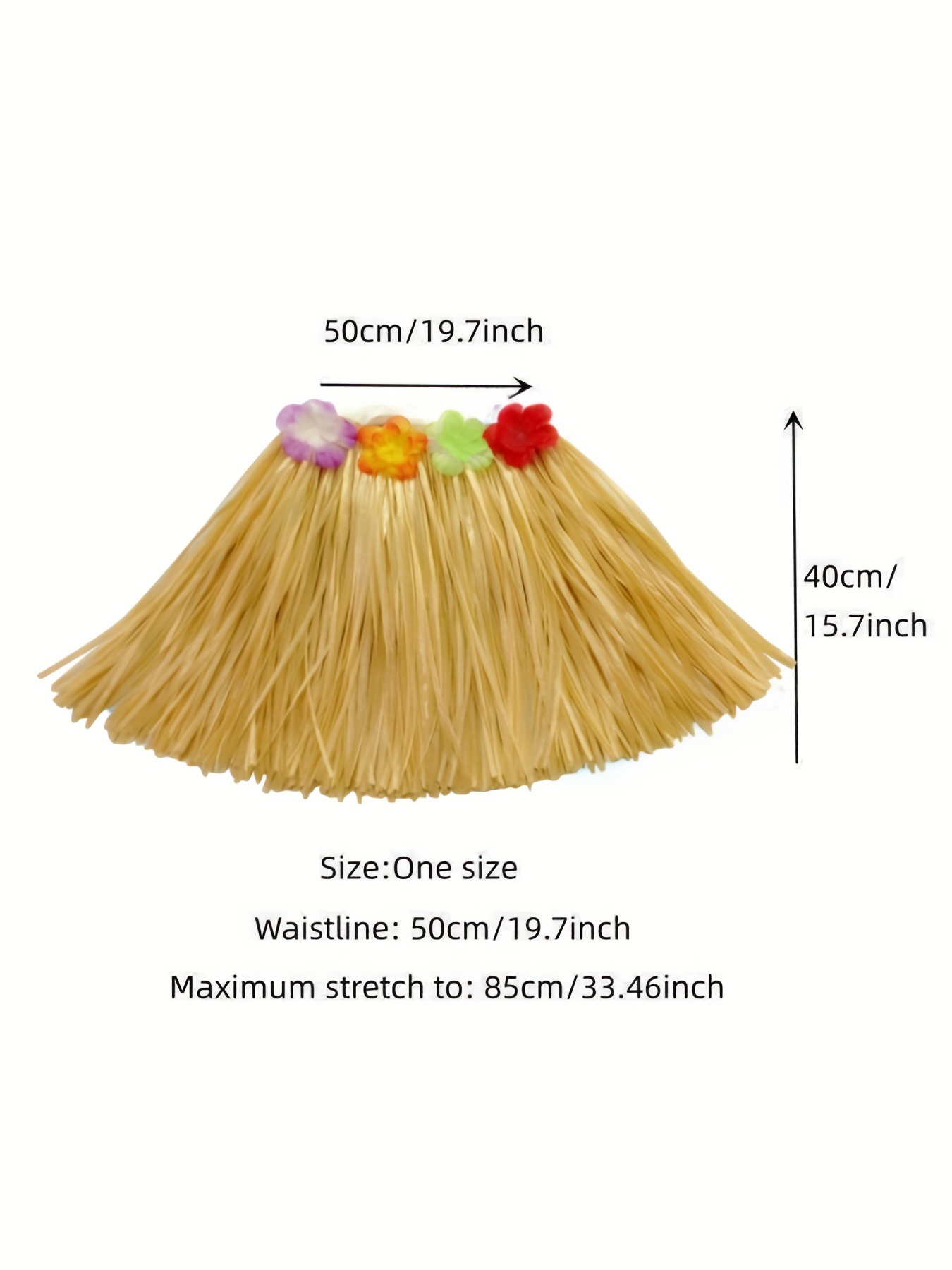 Hawaiian Grass Skirts for Hula Hawaiian Costumes Party Adults Straw Outfits  Kids Ladies Dress Up Hawaii