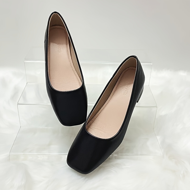 Cute black sales work shoes