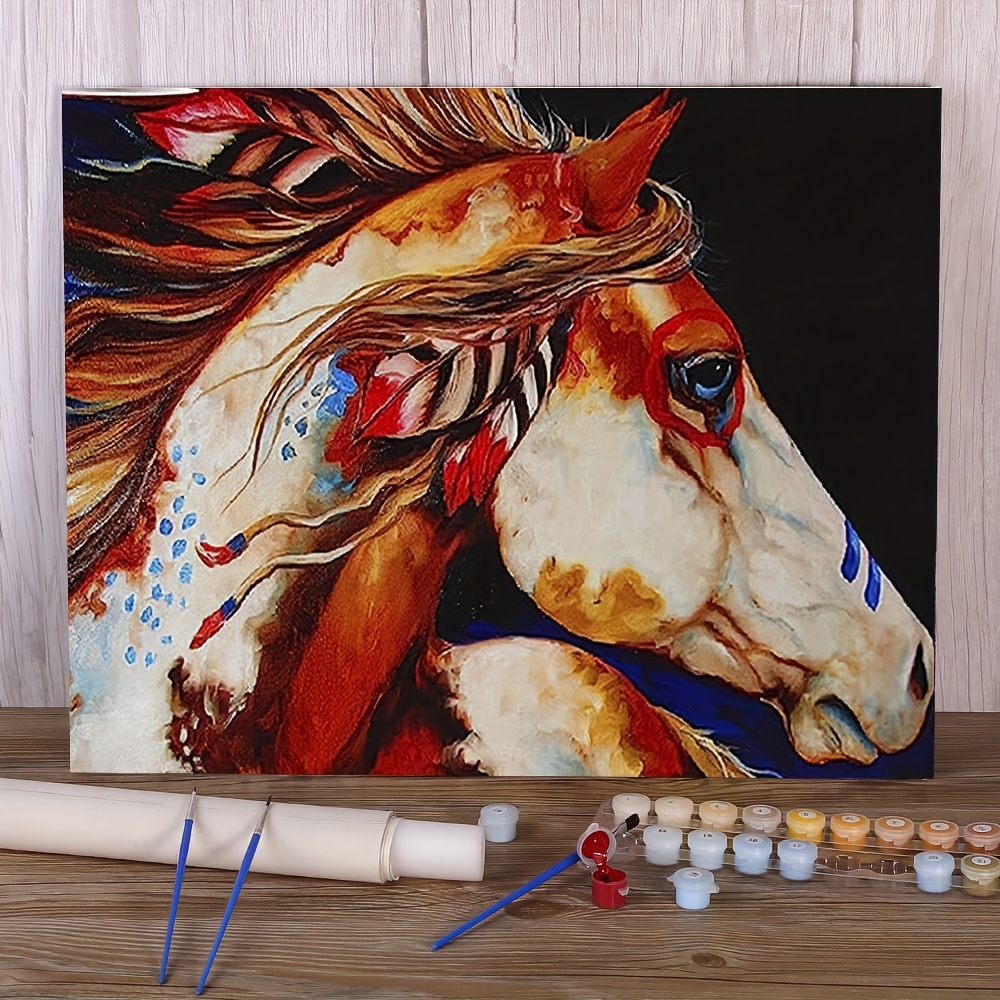 Entongstar Color Paint Acrylic Painting DIY Paint by Numbers Kit for Adults  Kids and Beginners Crafts Projects for Home Decoration---Running Horse  Pattern