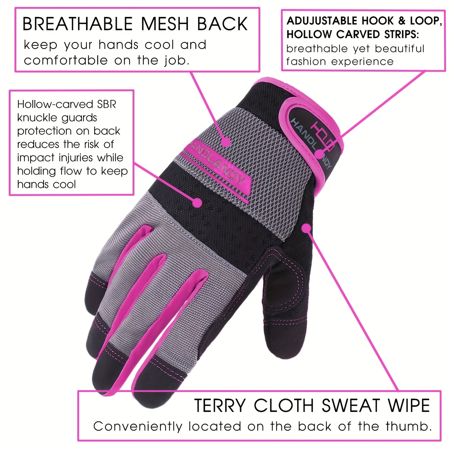 Guantes de trabajo utilitarios para mujer guantes flexibles - Temu