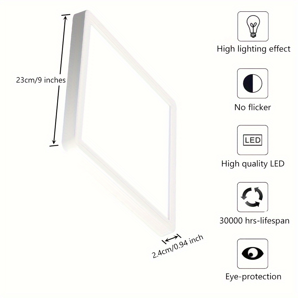 1 inch recessed store led lights