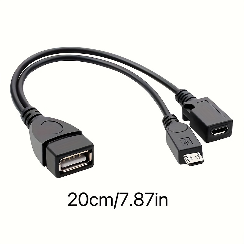 2 in 1 Micro Usb (otg Cable Power) Adapter Replacement Fire - Temu