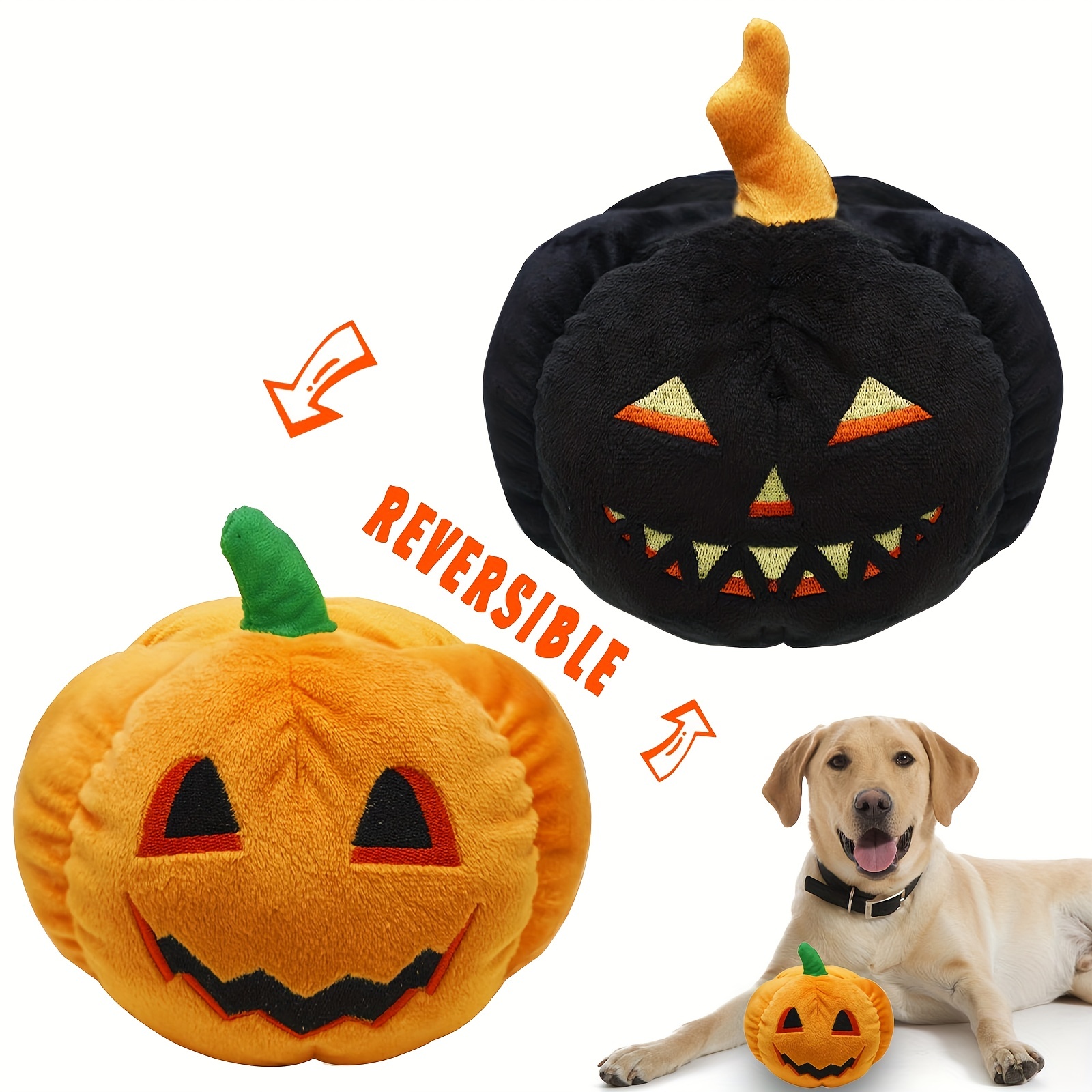 Funny Plush Squeaky Dog Toys: 9 in 1 Halloween Stuffed Chew - Temu
