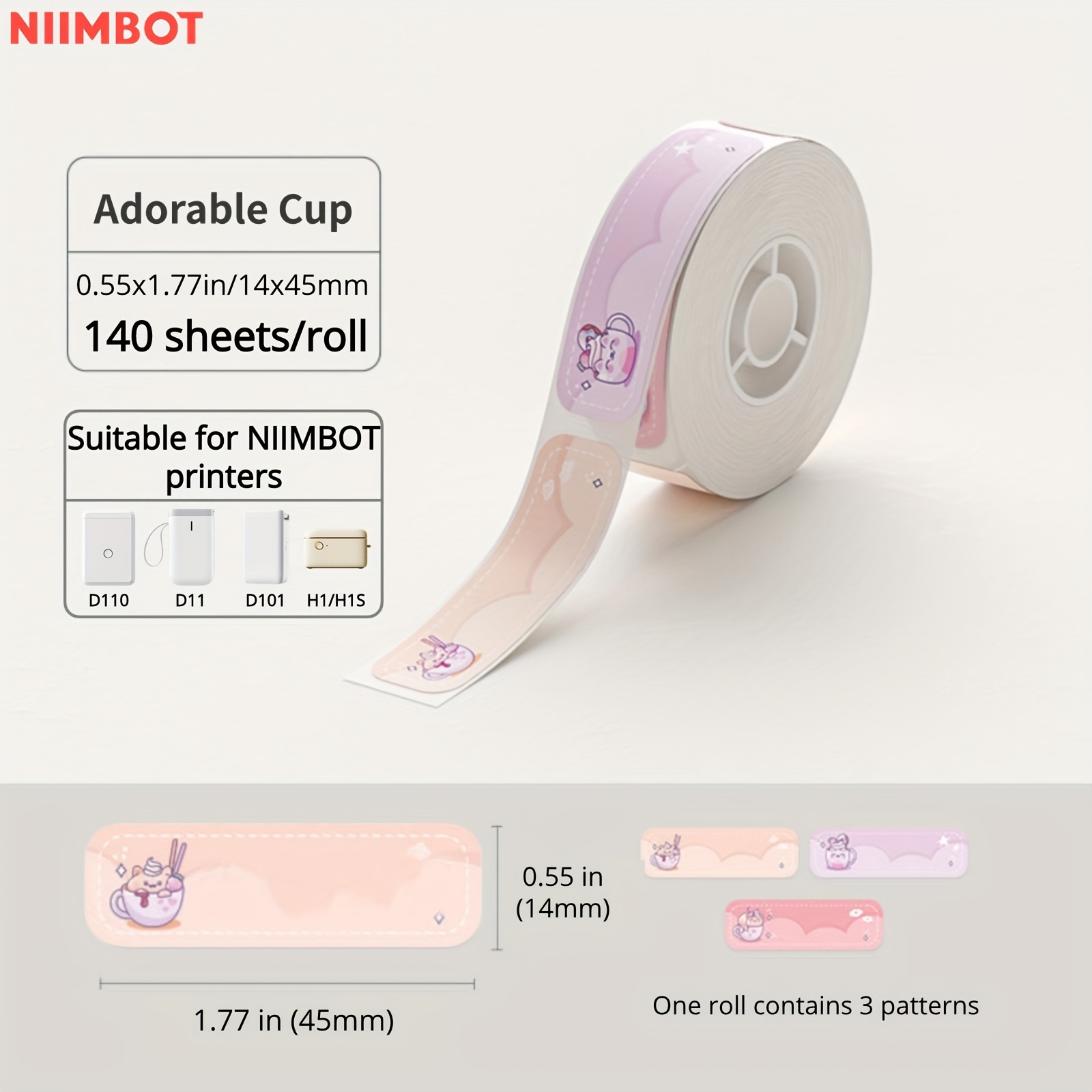 Adhésif Niimbot D11 Étiquettes Maker Ruban, imperméable à l’eau Thermal  Code à Barres Imprimante d’étiquettes Autocollants en papier Étiqueteuse  Roll_