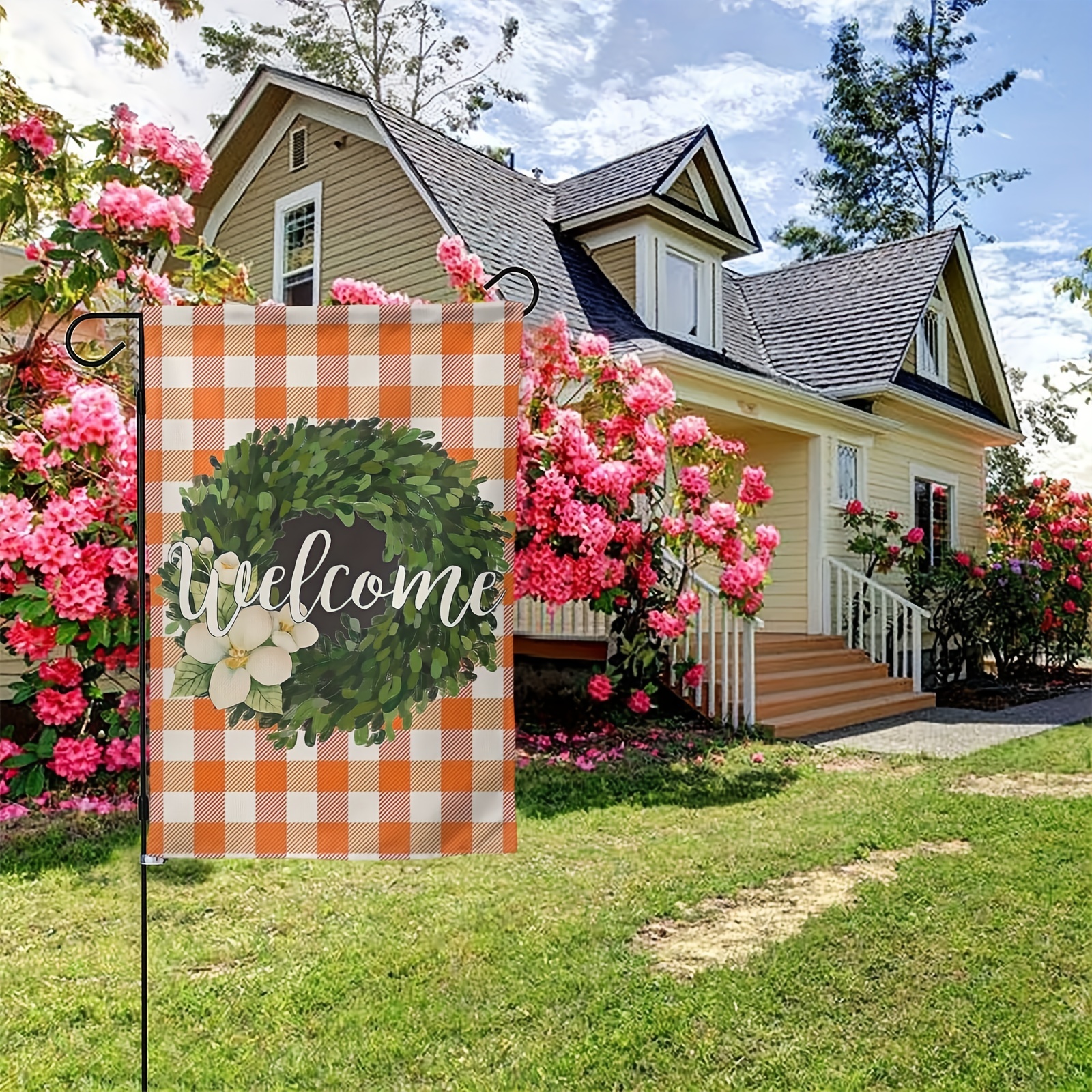 Buffalo Bills Vintage Linen Garden Flag