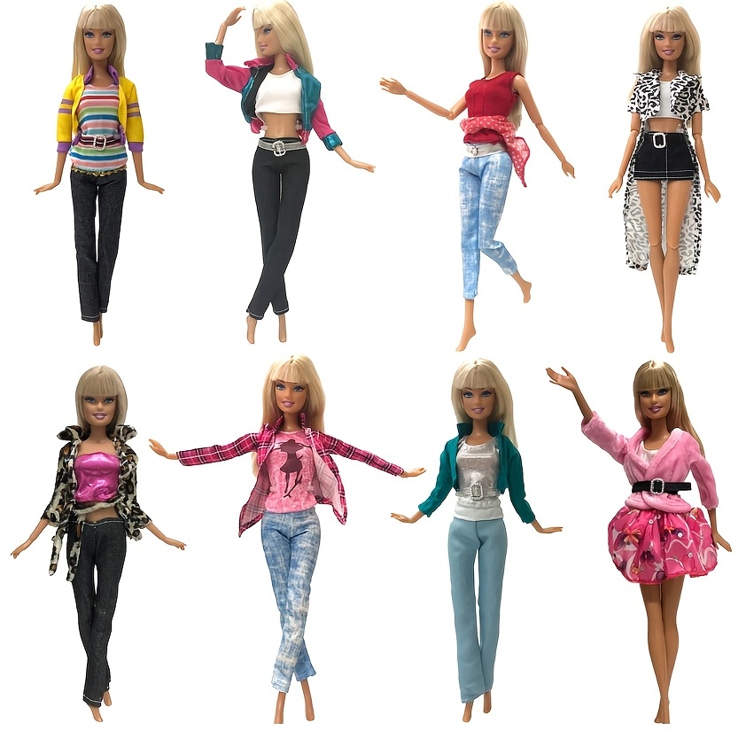 4pcs Doll Outfit Modern Office Shirt Trouser Gown For Barbie 1/6  Accessories Toy