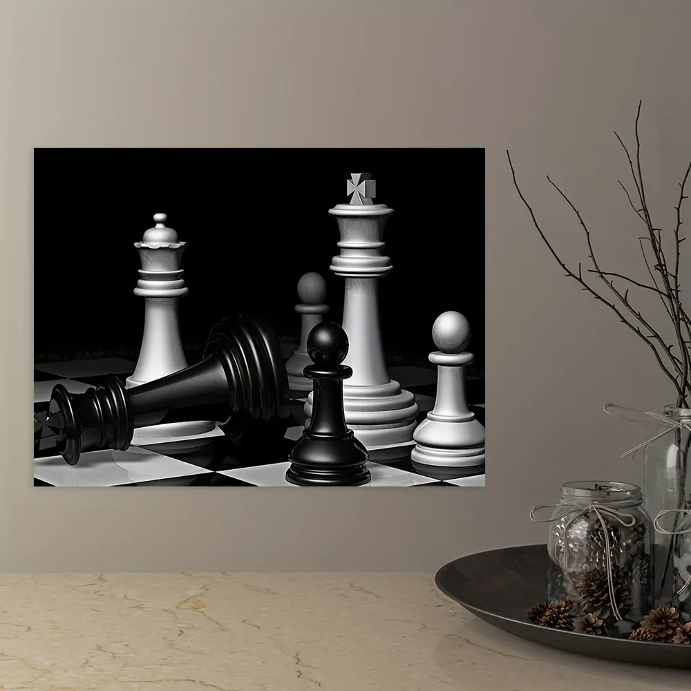 Double Check Chess Move Description Poster or Canvas Wall Art 