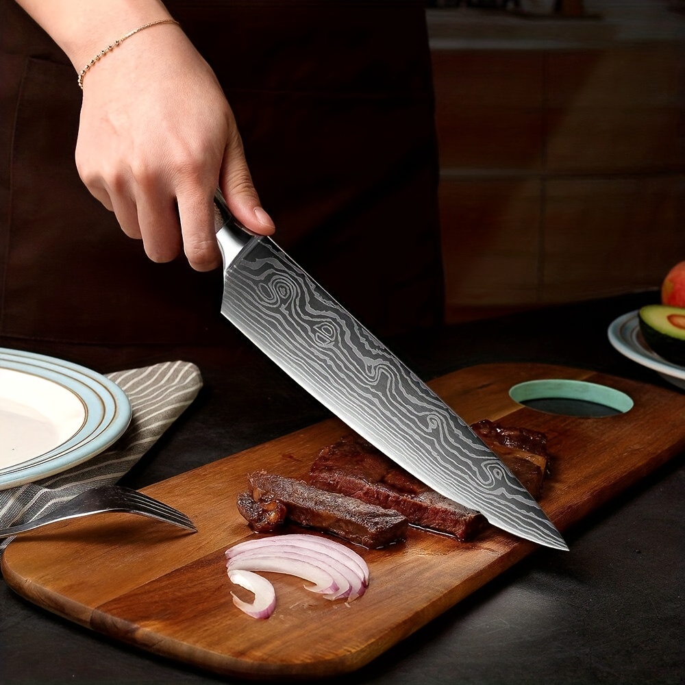 Japoneses Cuchillos De Cocina Set De Cuchillo De Chef Con Patrón
