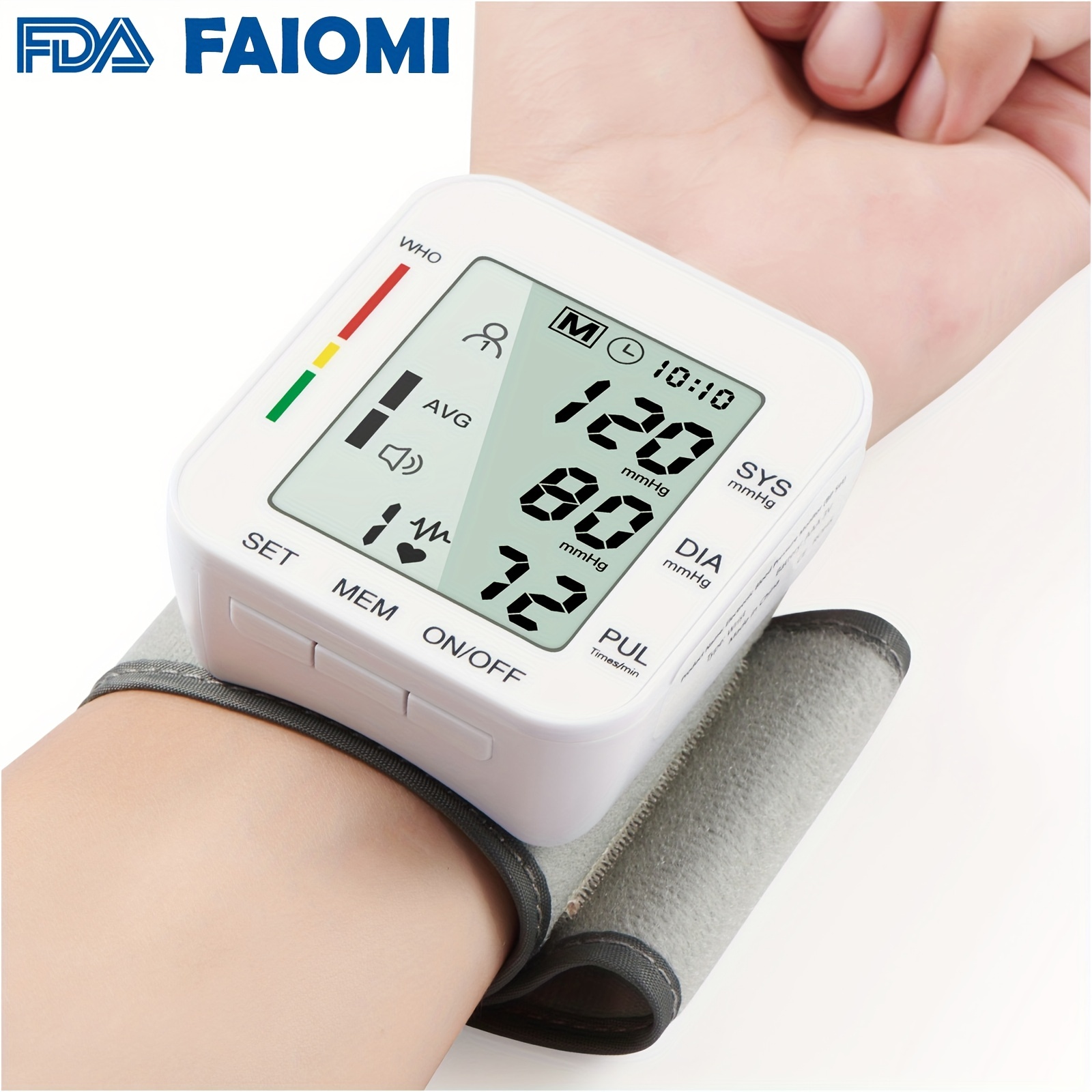 Home Wrist Electronic Blood Pressure Meter Electronic - Temu