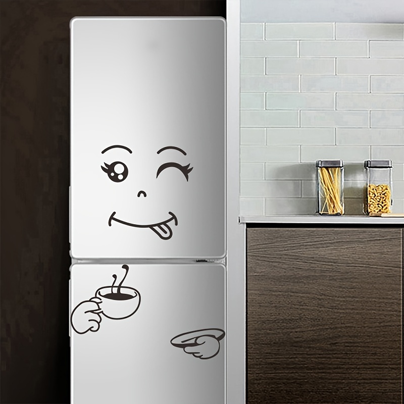 1 Stück Cartoon-Kühlschrank-Aufkleber, Küchenaufkleber für Fenster und  Schränke, dekorative Aufkleber für Kühlschränke