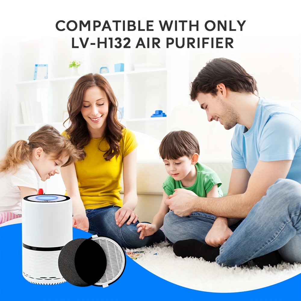 2 LV-H132 Air Purifier Replacement Filter For LEVOIT LV-H132-RF Air Purifier  H13