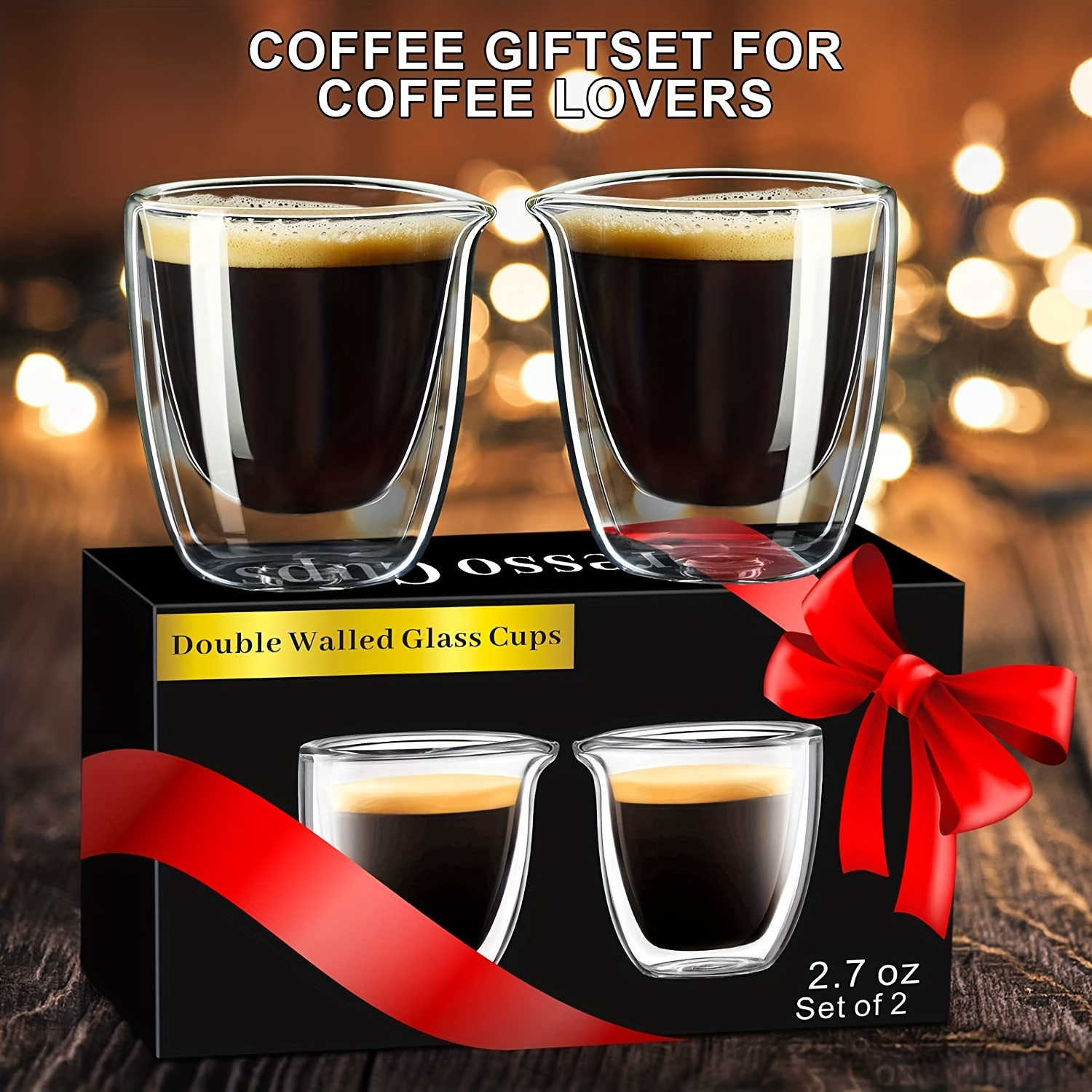 2pcs, Espresso Cups, Double Walled Espresso Shot Glass With Spout, High  Borosilicate Glass Expresso Coffee Cup, Anti-Scald Expresso Shots Cup,  Clear G