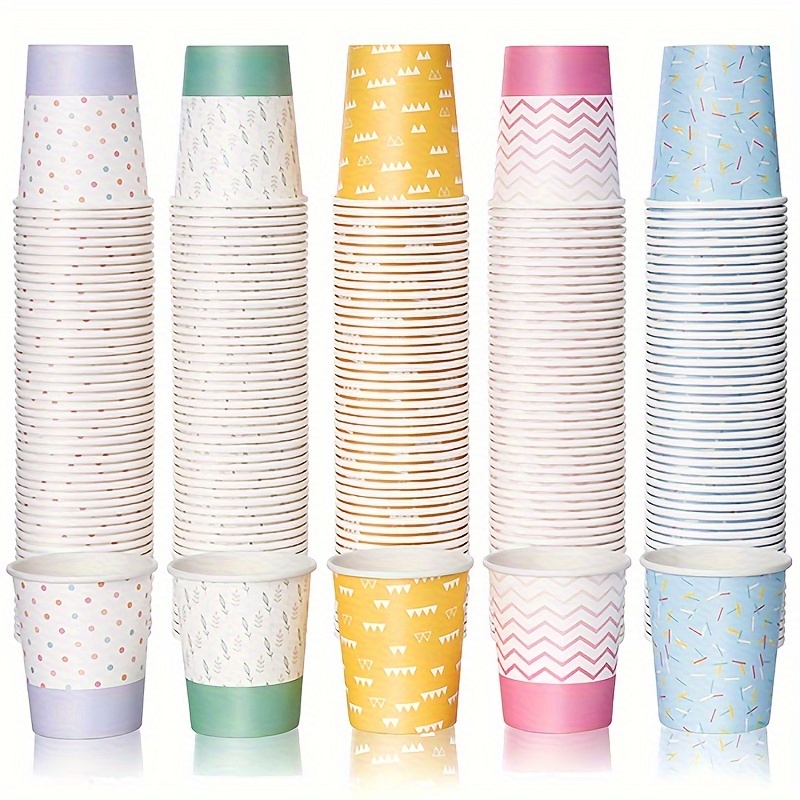 300 Pack 3oz Small Paper Cups, Disposable Yellow Bathroom Cups, Mouthwash  Cups, Coffee Cups, Hot/cold Drinking Cups For Parties, Picnics, Travel And  E