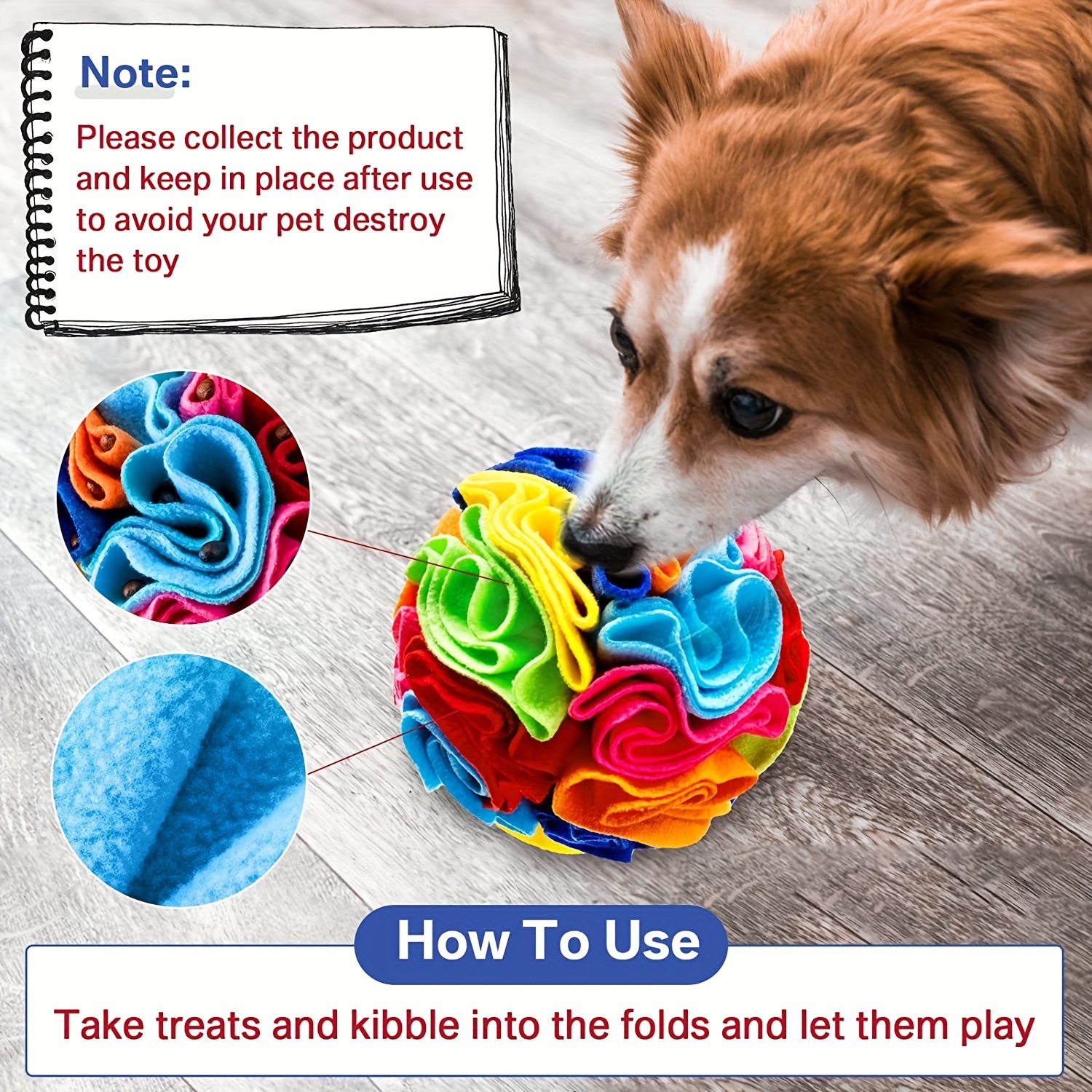 Tesytto Sniff Ball para Perros Juguete Interactivo para Perros Fomenta la  Capacidad de alimentación Natural Entrenamiento de Alimentos lentos  Resistente a Las mordeduras portátiles(Azul océano) : : Productos  para mascotas