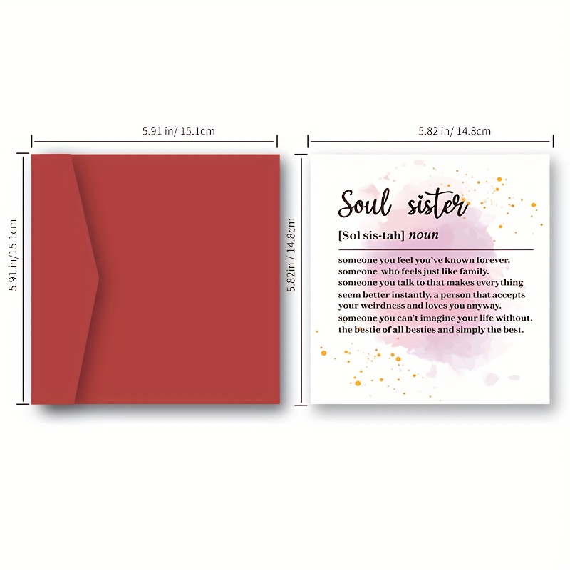 Soul Sister Definition Best Friend Birthday Card, Best Friend Card, Friend  Birthday Card, Soul Sister Card, Friendship Card, for Her, Bestie -   Canada