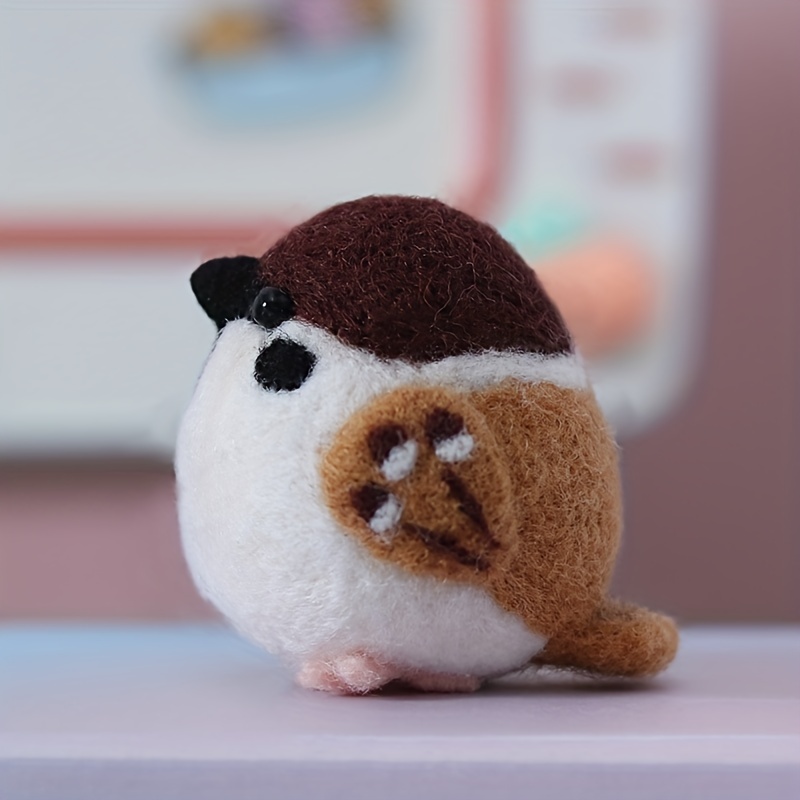 Cartoon Animal Felt Diy Craft Cute Felt Poked Kitting Tool - Temu