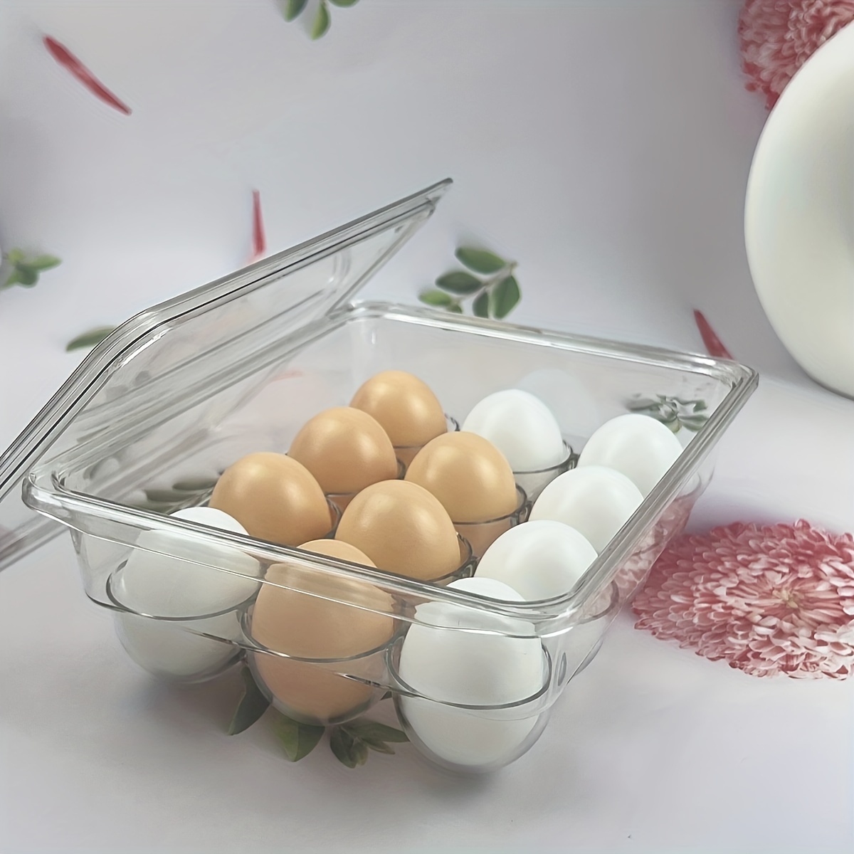 Pinguin-Eierhalter für hartgekochte Eier, Eierbehälter, Eierkartons, Eier-Organizer für Kühlschrank