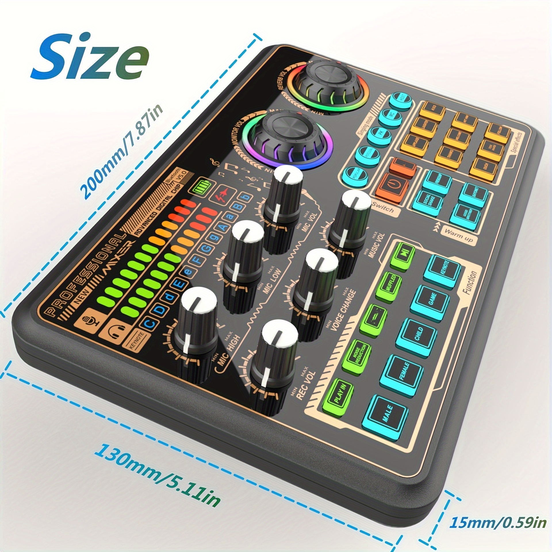 Podcast Equipment Bundle for 2 - Audio Interface-All-In-One Dj Equipment  with Condenser Microphone for Podcast Recording Gaming