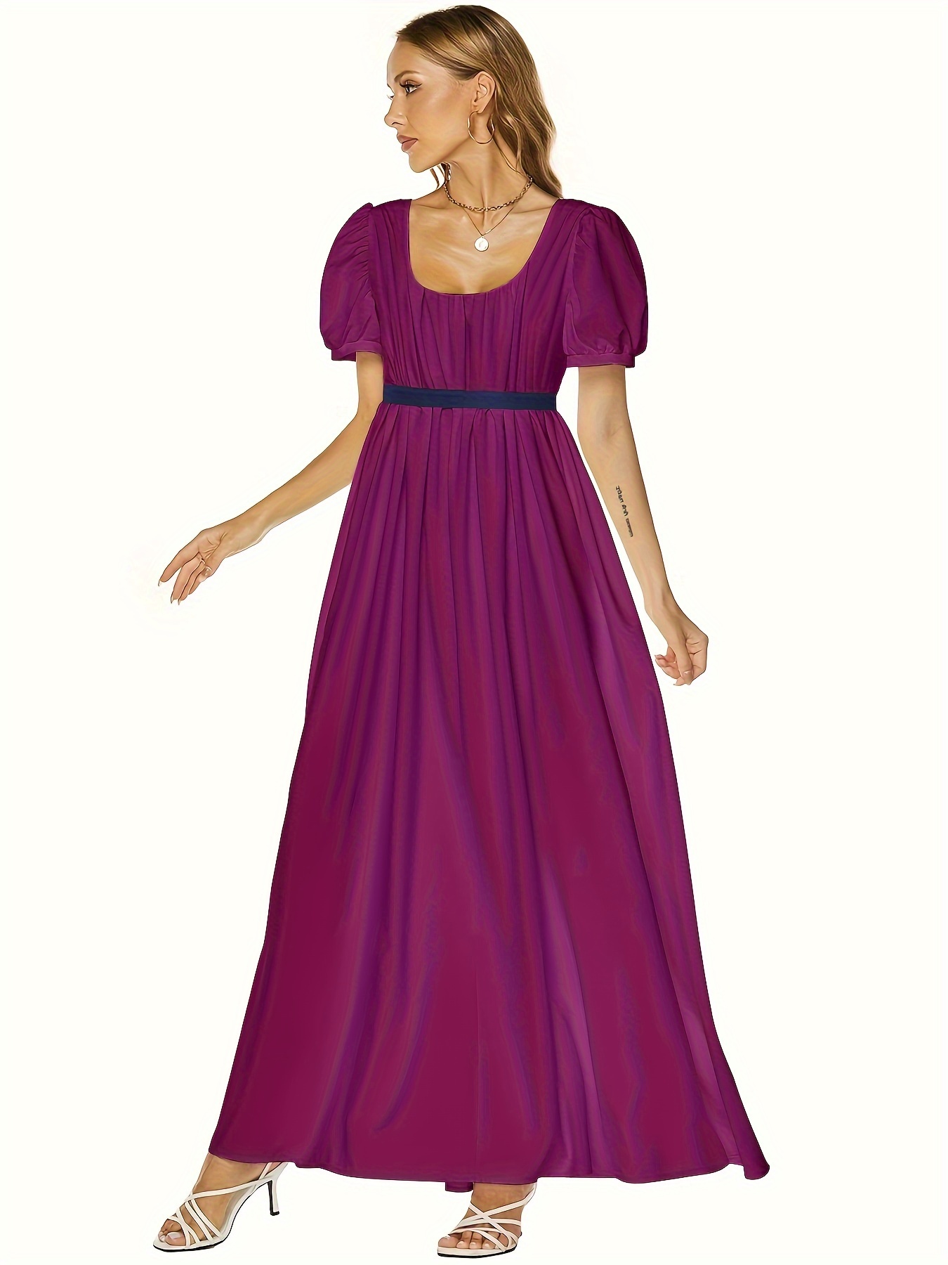sachin and babi light blue dress WQ-666LQF-BKF Womens Regency Gothic Velvet & Mesh Beaded Evening Dress   Punk Rave