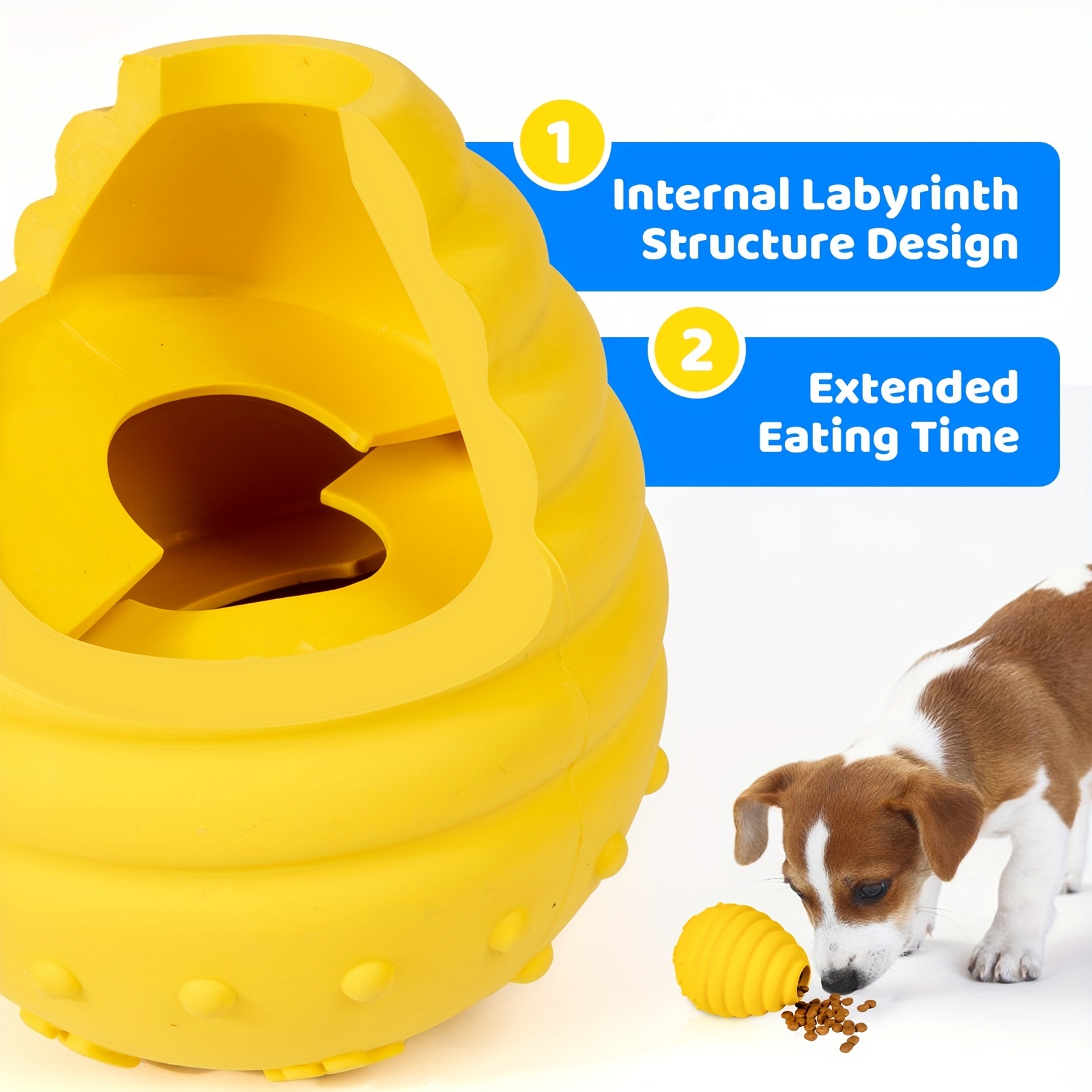 Treat Dispensing Dog Toys, Interactive Dog Toys Dog Puzzle Slow Feeder Chew  Toys for Large Dogs, Dog Toy for Aggressive Chewers