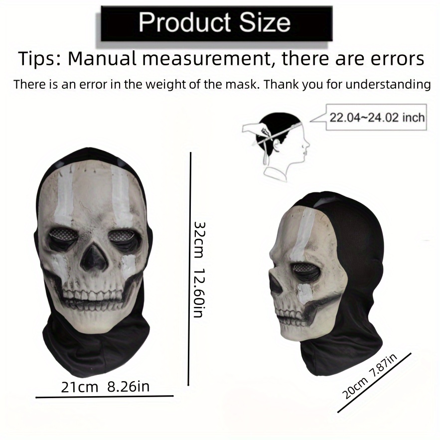 Electroplated Spandex Vivid Horror Skull Mask Ugly Funny - Temu