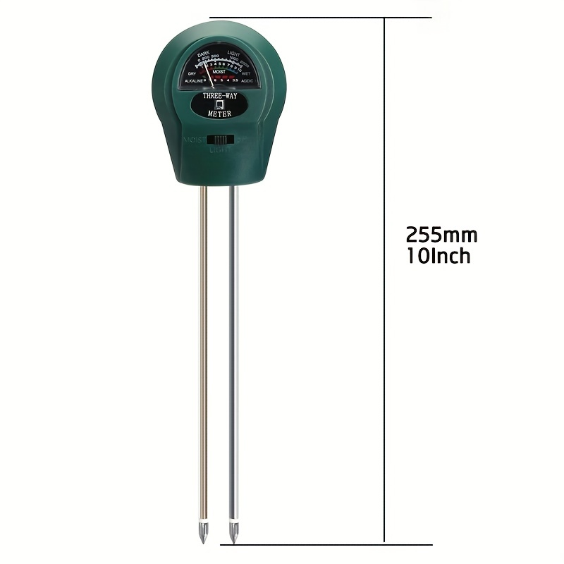 1pc 3 En 1 Medidor Sensor Ph Suelo Monitor Agua Hidrómetro - Temu