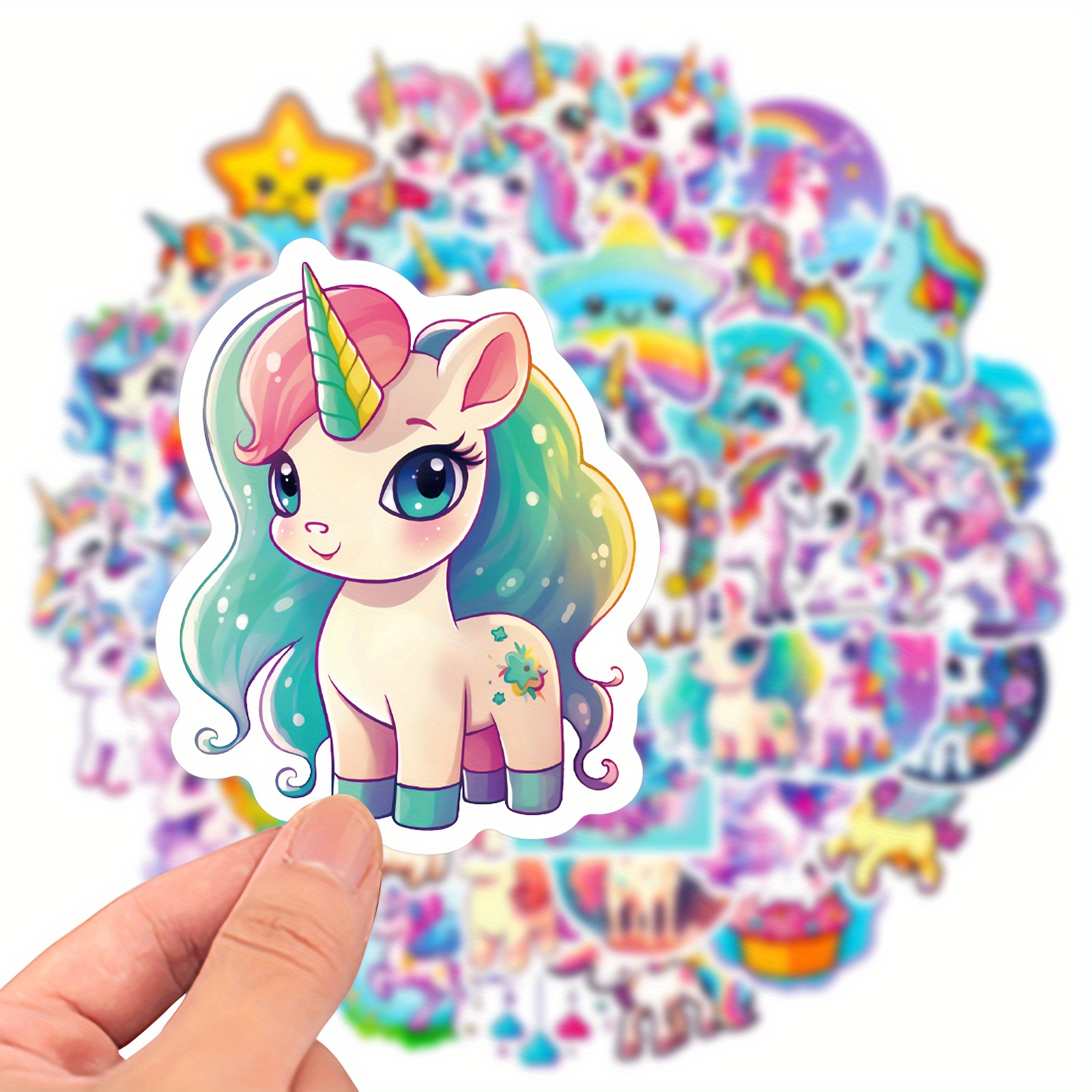 k97) Unicorn Silly Cute Stickers Children Primary School - Temu