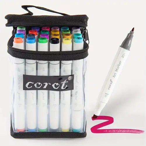 Mancola 100 Colors Dual Markers Brush Pen, Brush Tips & Colored Fine Point Pen Set for Lettering Writing Coloring