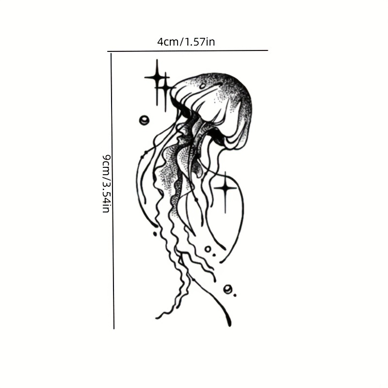 simple jellyfish tattoo