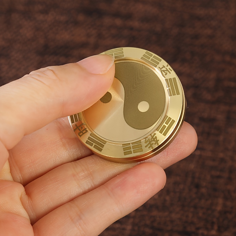 Mysterious Brass Coin Decompression Toy