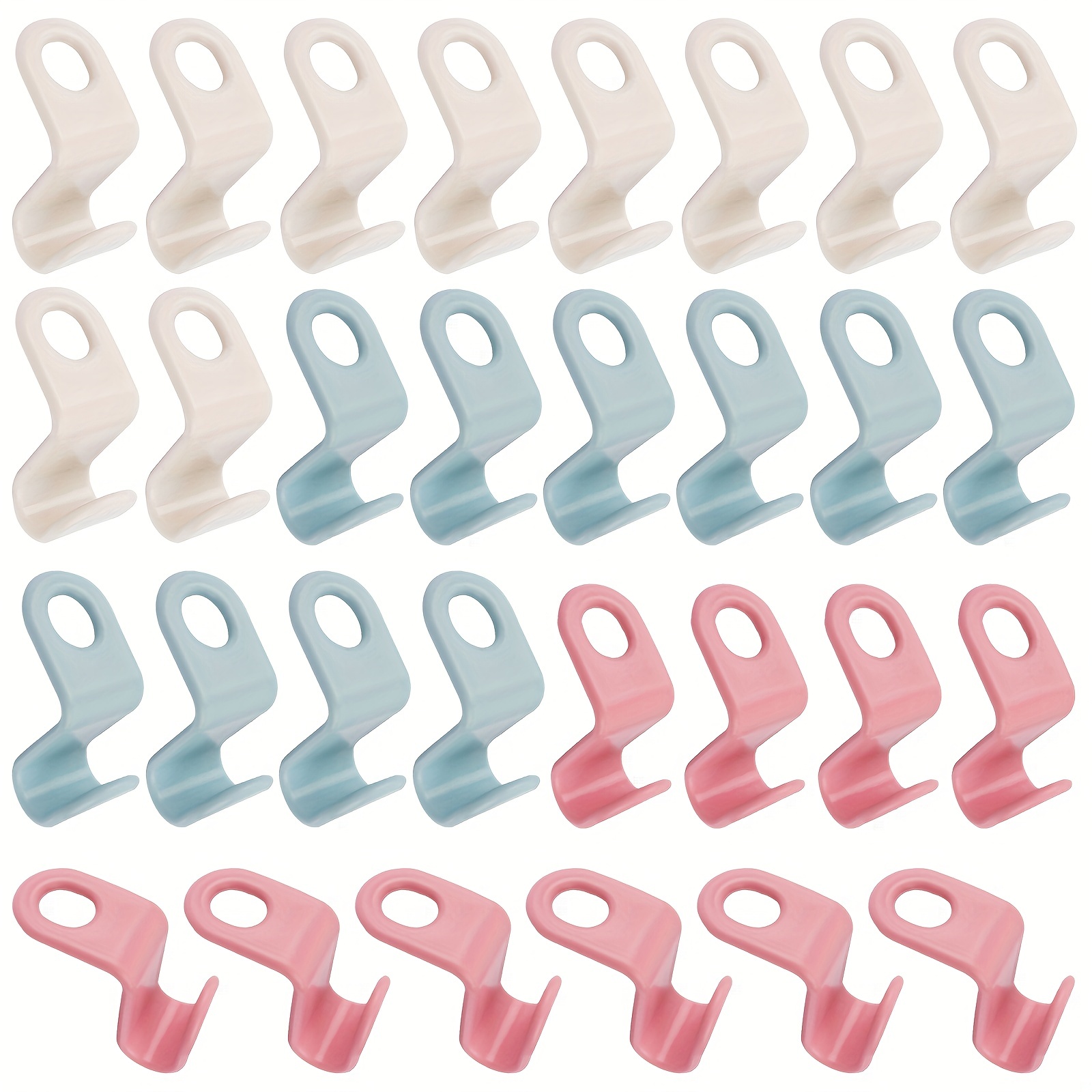 Clothes Hanger Connector Hooks, 30Pcs - ABS Hanger Extender Hooks