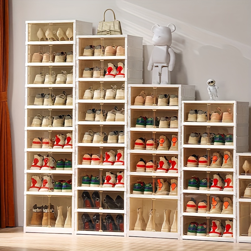 Foldable Shoe Box Simple Modern Shoe Storage Container - Temu