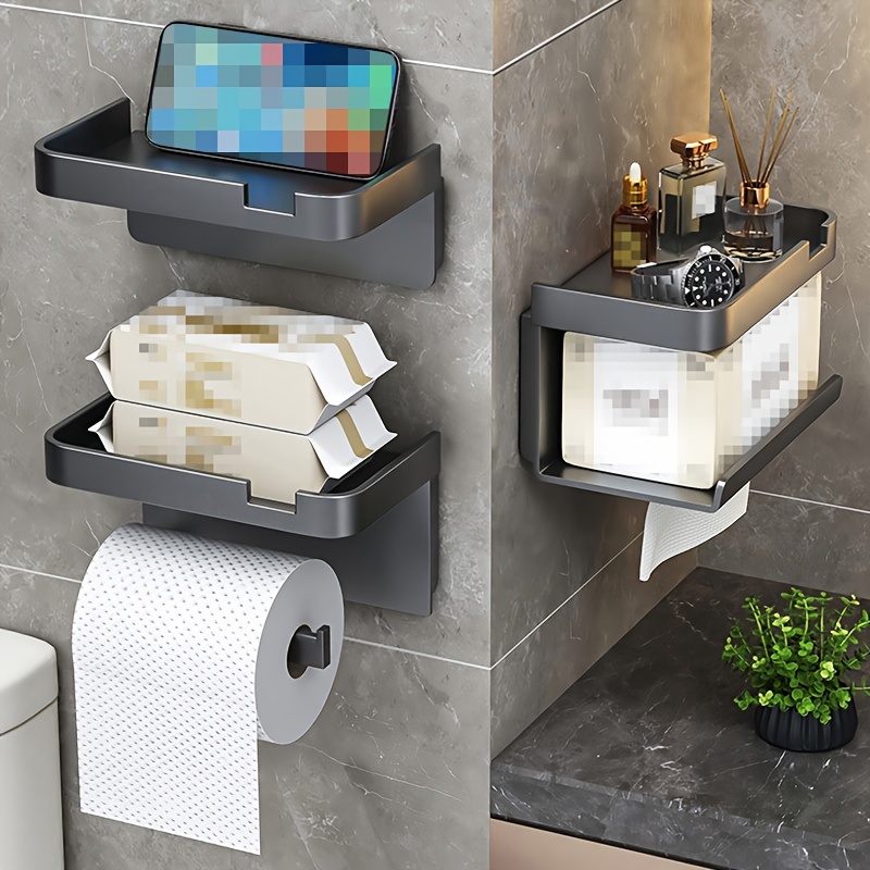 Household Toilet Tissue Box, Punch-free Wall-mounted Toilet Paper