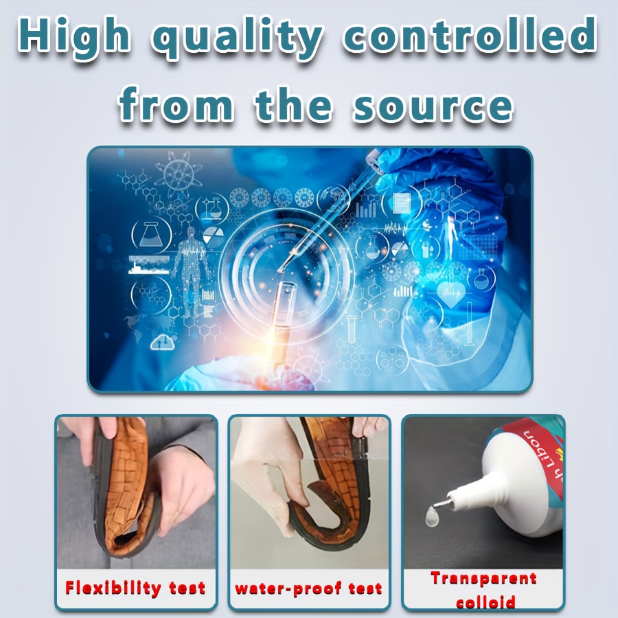 Velitoy Super Glue Multi-Purpose Waterproof Shoe Repair Glue Sneakers Leather Shoes Glue Adhesive