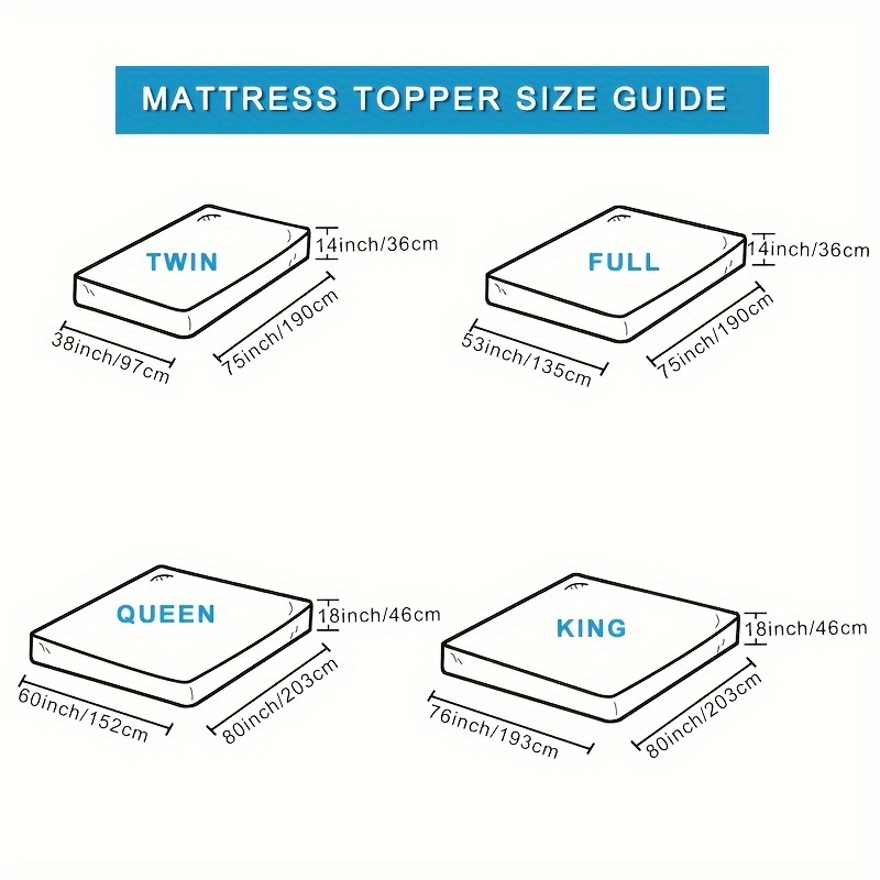 Mattress Topper For Back Relax Cooling Extra Thick Mattress - Temu