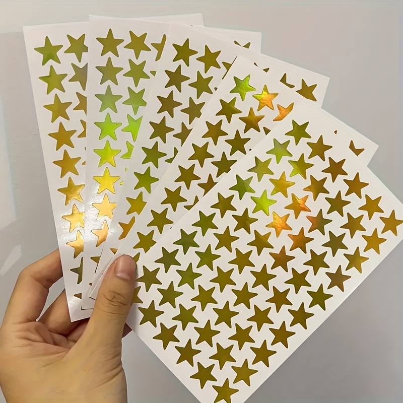 Small Foil Golden Star Stickers For Reward Student Planners - Temu