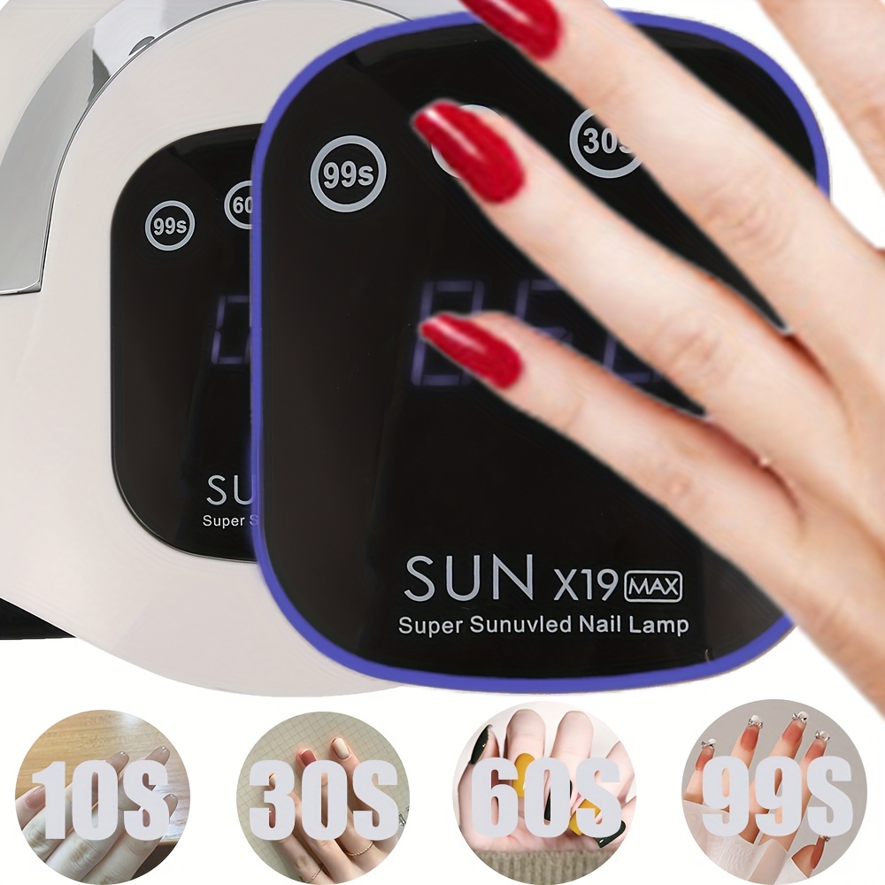 320W 72LEDs UV/LED Nail Lamp Nail Dryer Nail Phototherapy Machine Dual  Light Source UV Nail Lamp For Women And Girls Nail Art DI - AliExpress