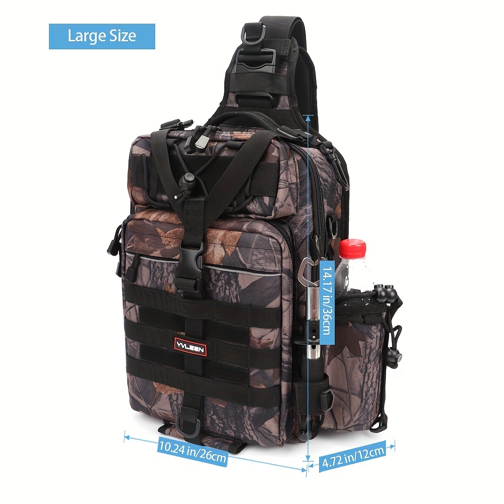Yvleen Fishing Backpack Water resistant Tackle Bag Large - Temu Canada