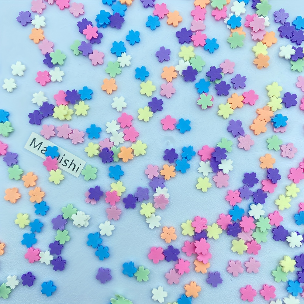 Polymer Clay Slices, Multi Color Flowers – HerArts Glitter Co.