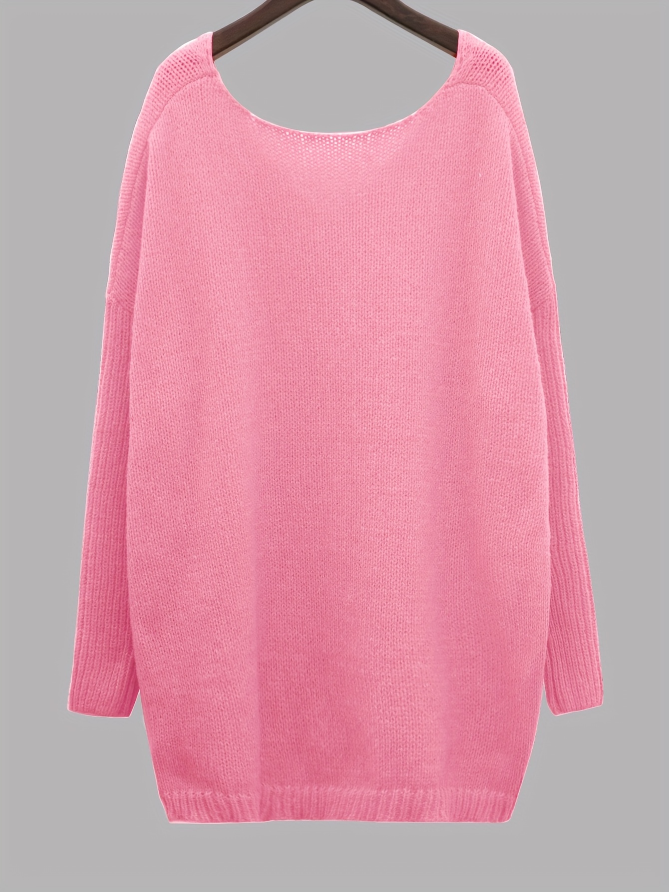 Pastel pink 2025 oversized sweater