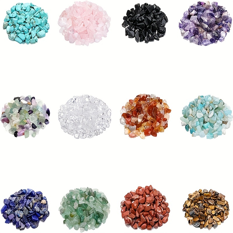 12pcs Crystal Gemstone Wishing Jars Set