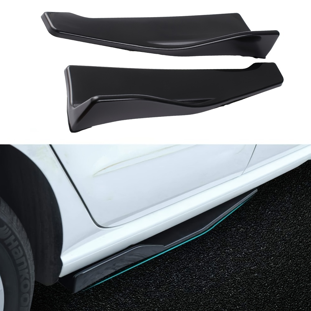 2Pcs Universal Car Bumper Spoiler, Rear Lip Splitter Diffuser Winglet Wings  Anti-Crash Side Skirt Car Styling Car Accessories
