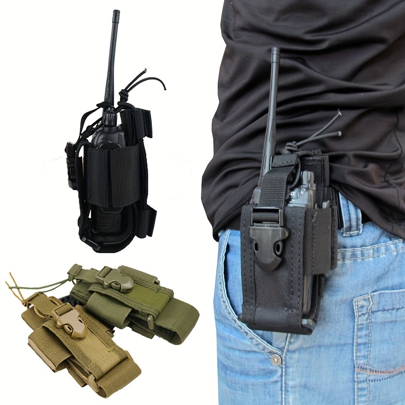 Outdoor Walkie Talkie Holder Pouch with Buckle