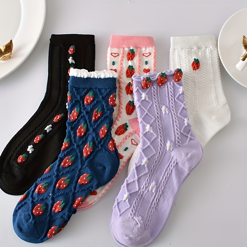 Socks Strawberry - Temu Canada