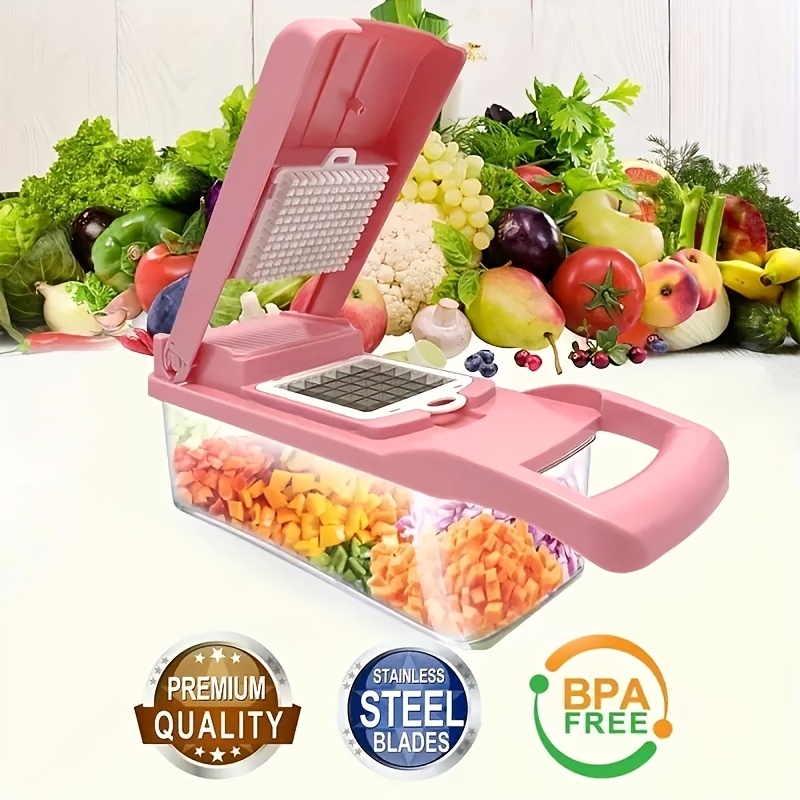 15in1 Vegetable Chopper Multifunctional Fruit Slicer Handle - Temu