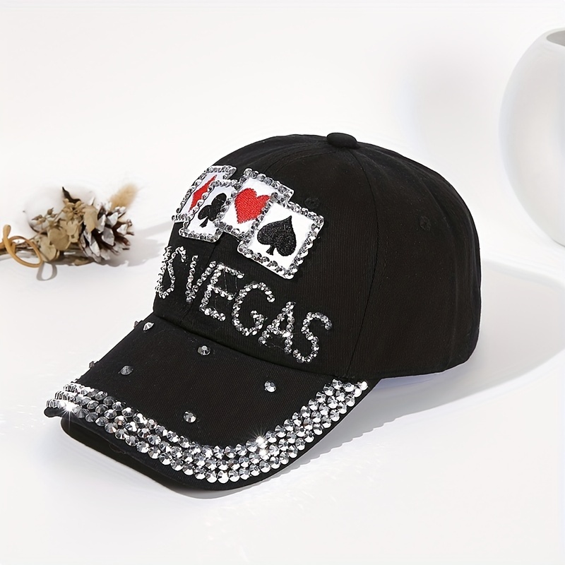 Poker K Embroidery Baseball Black Adjustable Sports Hats - Temu