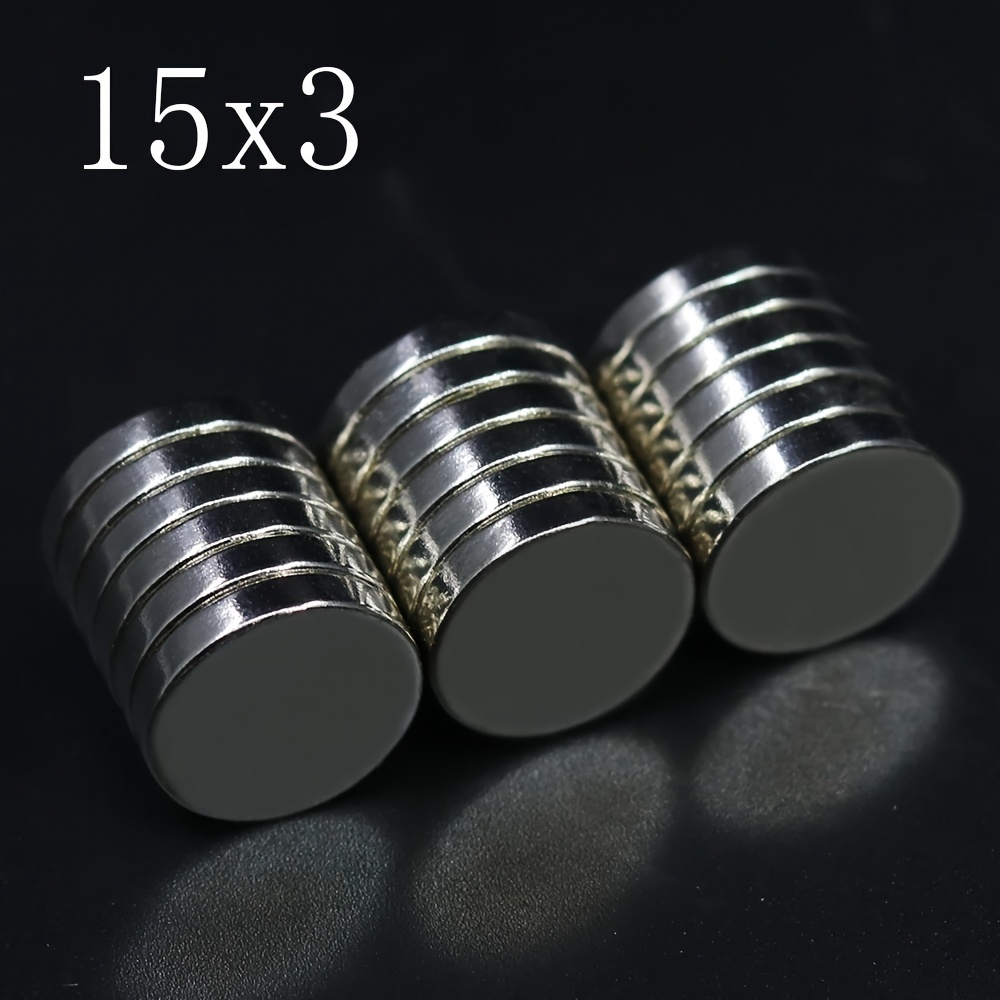 

20pcs 15x3mm Neodymium Magnet N35 Ndfeb Round Super Powerful Strong Permanent Magnetic Disc