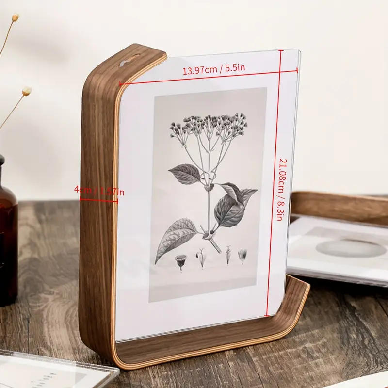 Acrylic Wooden Photo Frame Picture Frame Rustic Wooden Photo - Temu