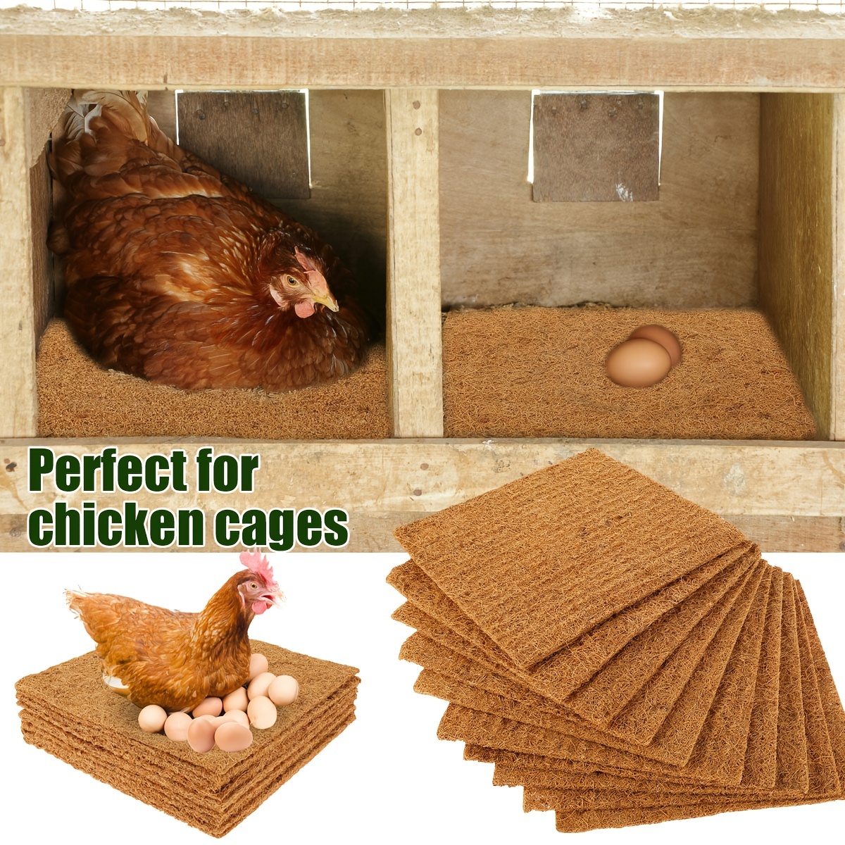 Chicken Coop Pads Washable Nest Pads For Chicken Coops - Temu